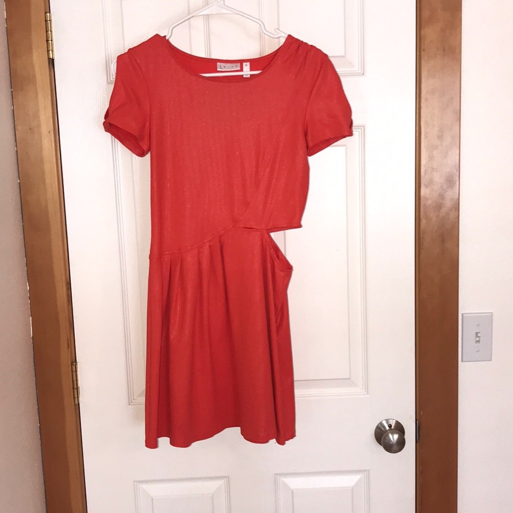 LEITH Orange Cutout Dress